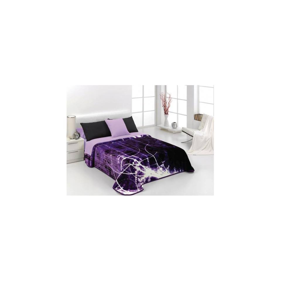 Κουβέρτα MORVEN SILVER ION PURPLE