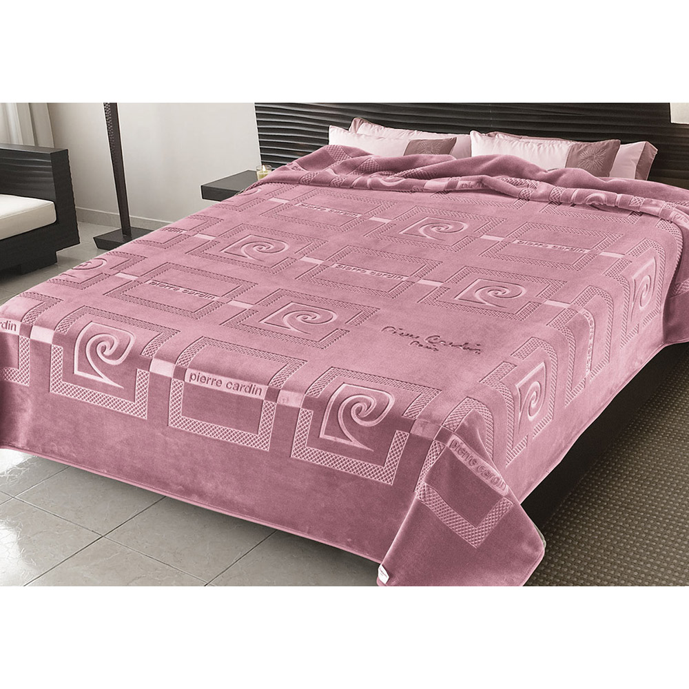 ΚΟΥΒΕΡΤΑ ΥΠΕΡΔΙΠΛΗ 220X240 PIERRE CARDIN NANCY 657 OPAL ROSE(64)