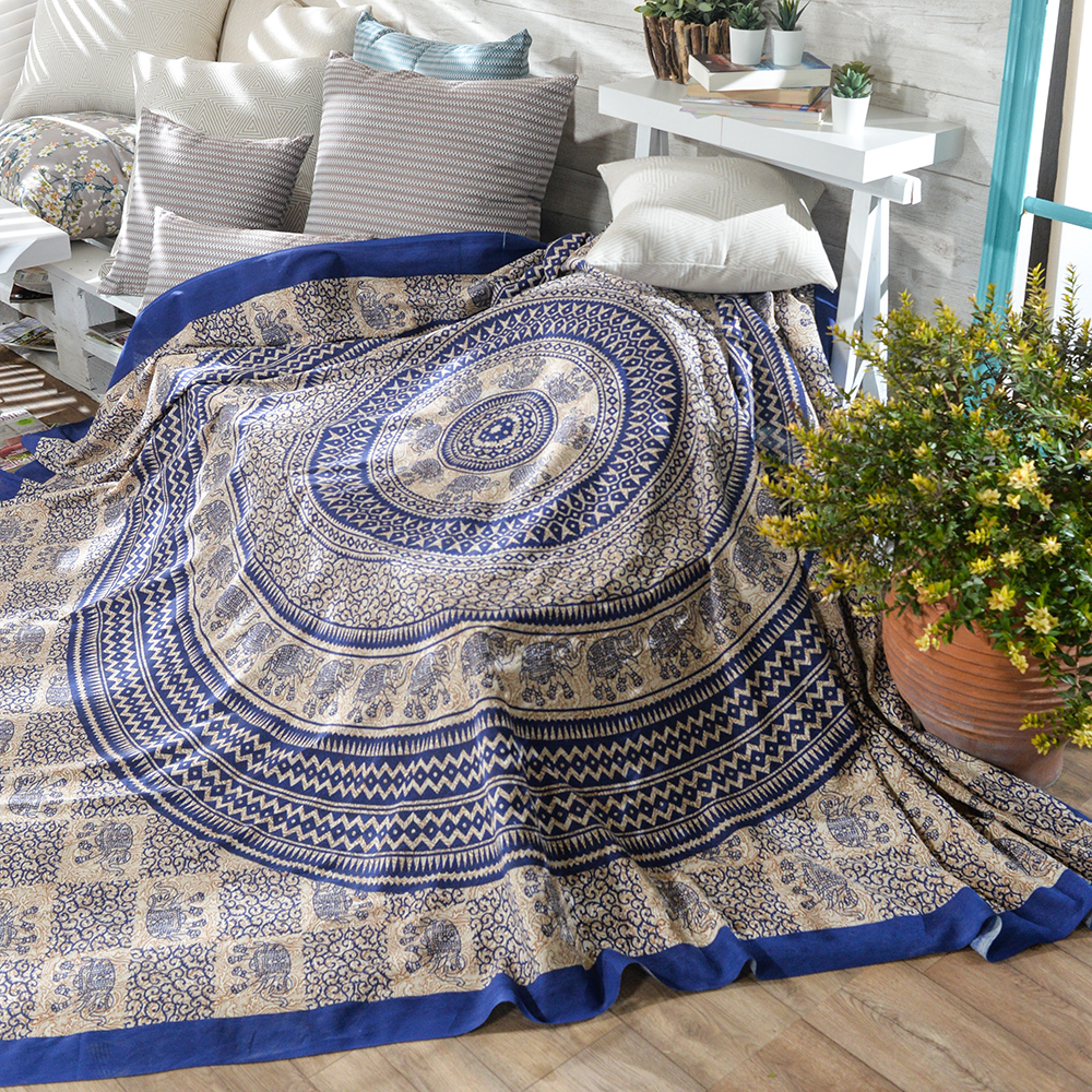Διακοσμητικό Ριχτάρι Boho 04 ΜΠΛΕ