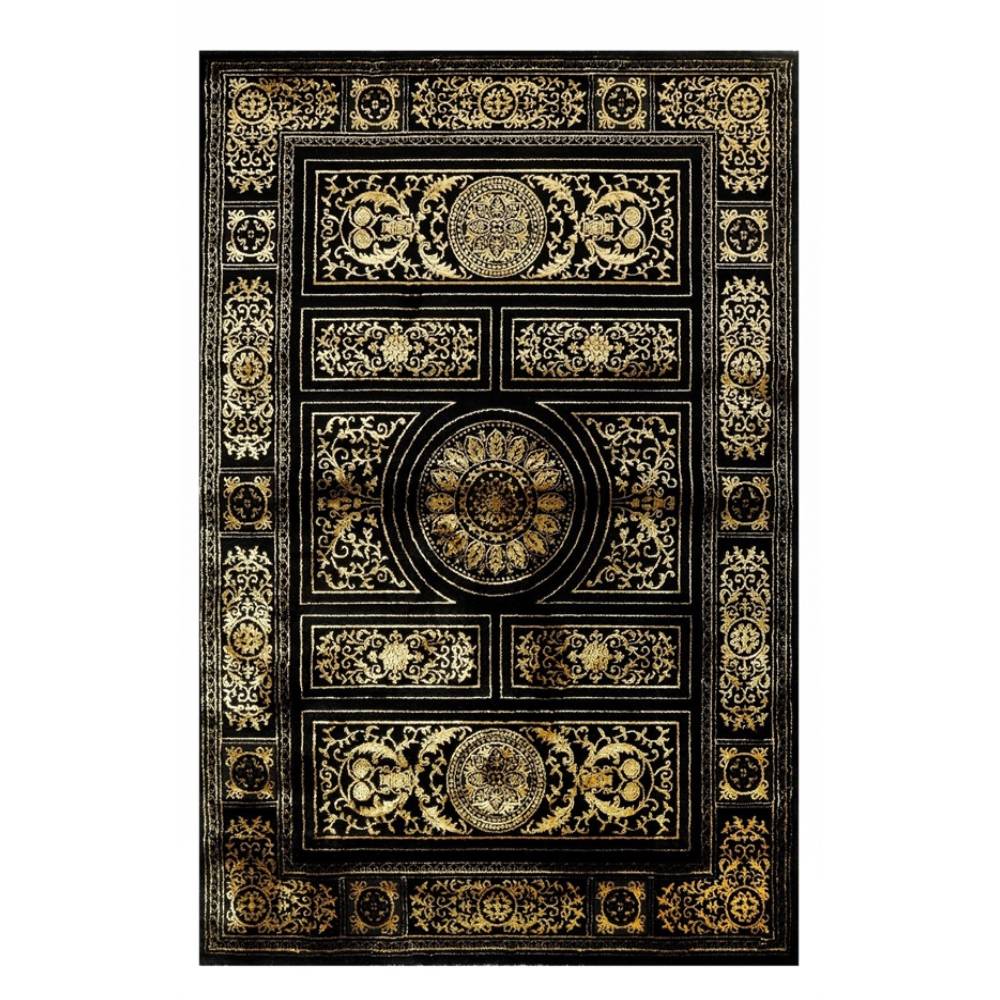 Χαλί CRAFT 23623-975 ΜΑΥΡΟ/ΧΡΥΣΟ