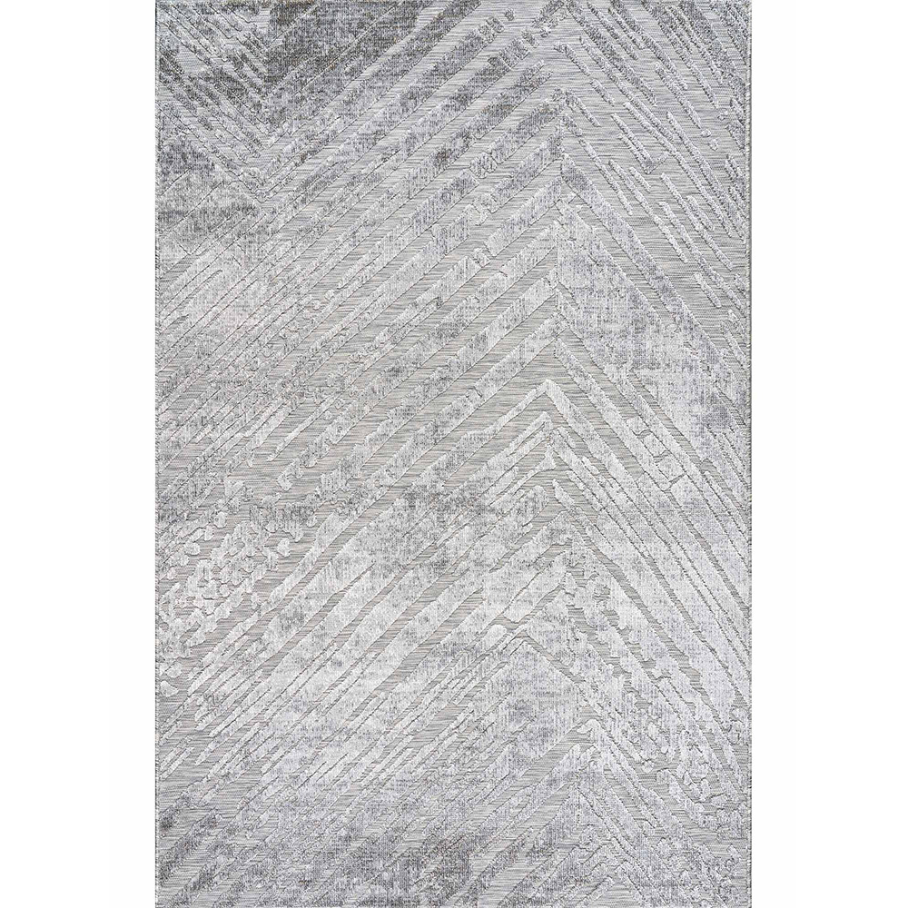 Καλοκαιρινό Χαλί MADI SCRATCHES Γκρι