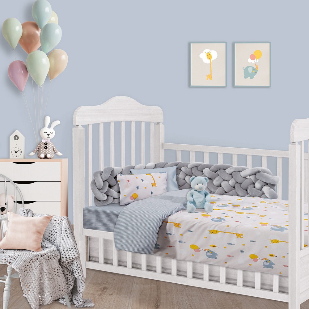 Das Home Σετ Σεντόνια Κούνιας 4824 (2τμχ) Emprime