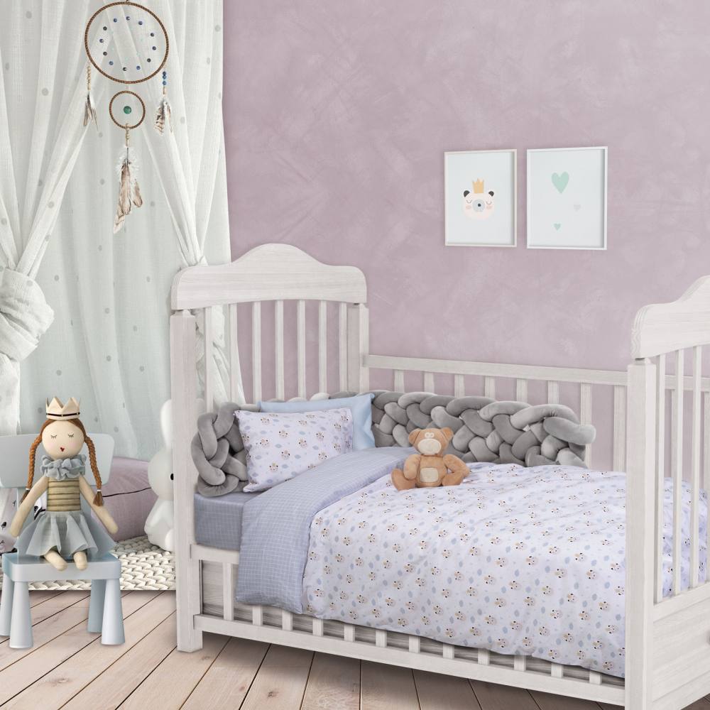 Σετ σεντόνια κούνιας baby fun 4808 (3τμχ) Emprime