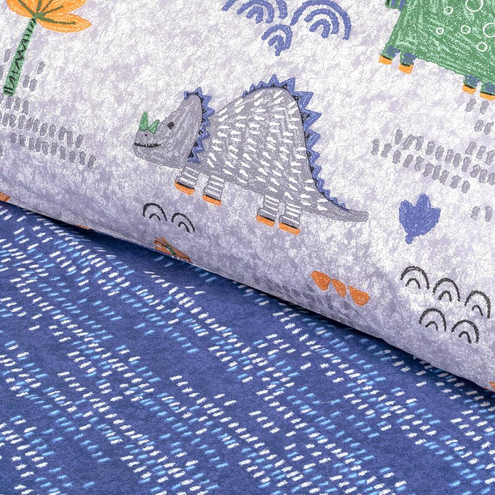 Σετ σεντόνια μονά Dodo Art 6181 170×240 Γκρι,Μπλε