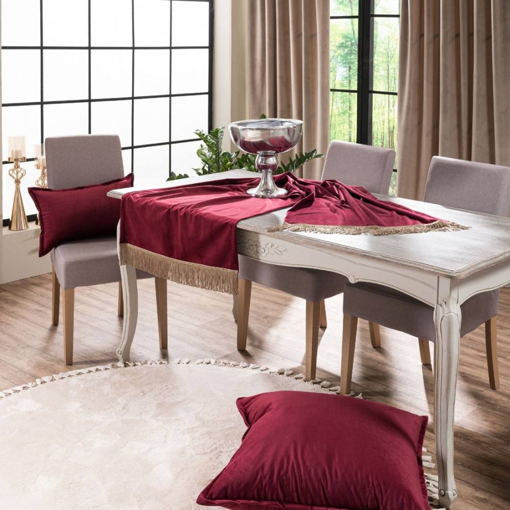 Τραβέρσα (Sari) Velvet 10 (65x200cm) BORDO