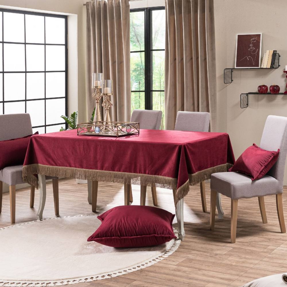 Τραπεζομάντηλο Velvet 10 BORDO