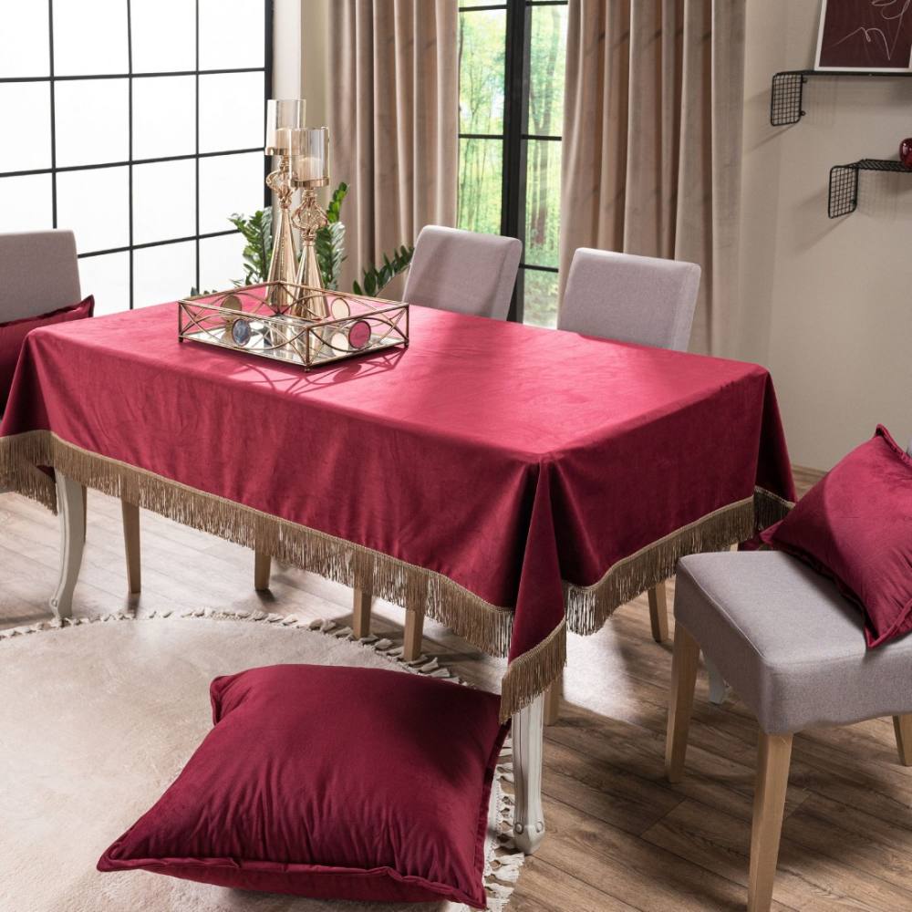 Τραπεζομάντηλο Velvet 10 BORDO