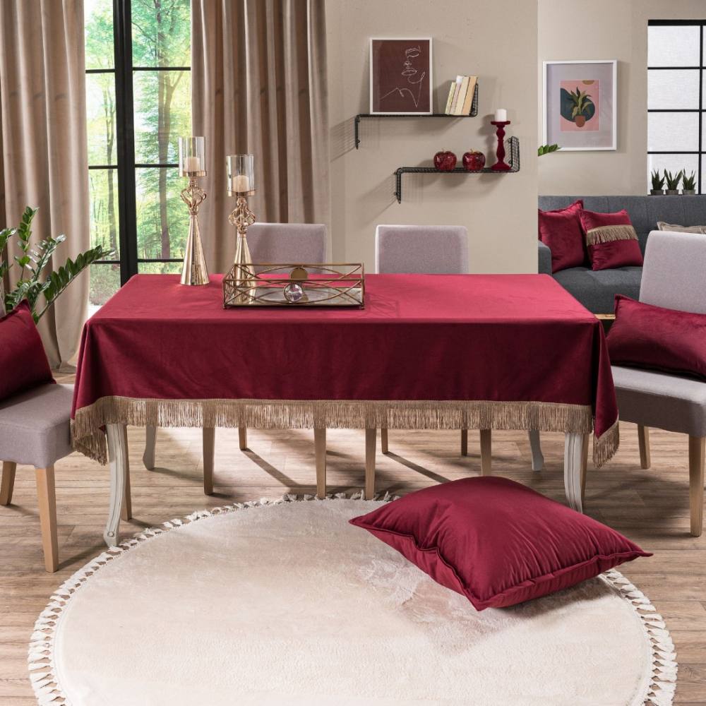 Τραπεζομάντηλο Velvet 10 BORDO