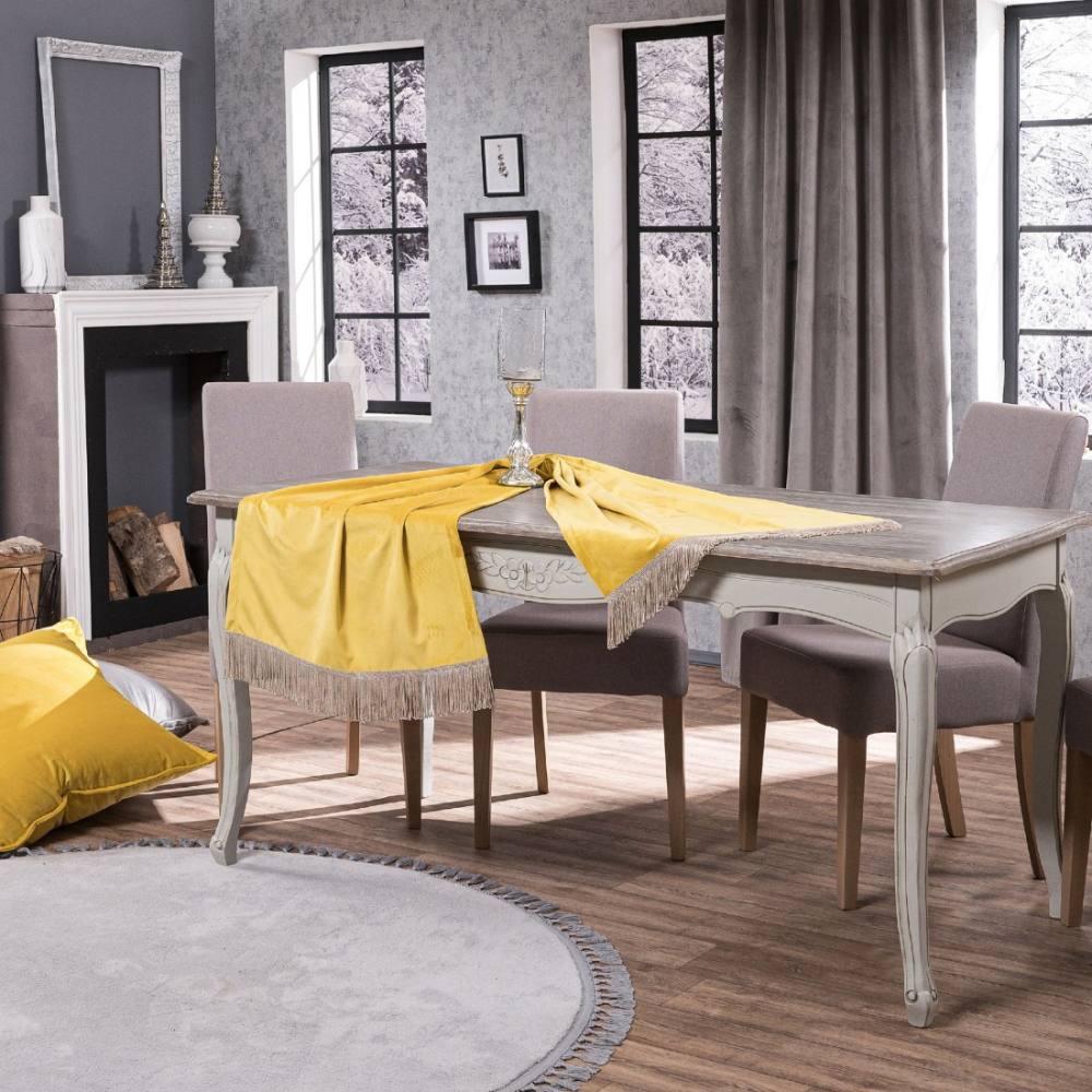 Τραβέρσα (Sari) Velvet 14 (65x200cm) YELLOW