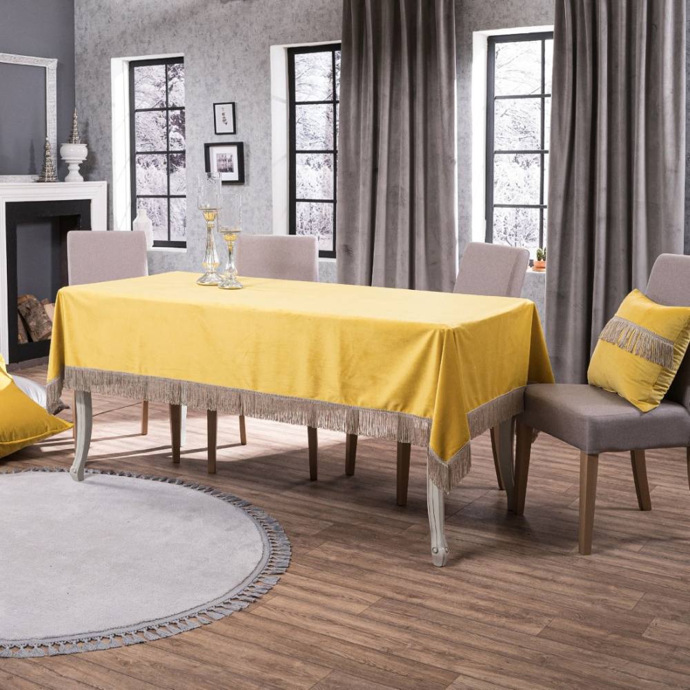 Τραπεζομάντηλο Velvet 14 YELLOW