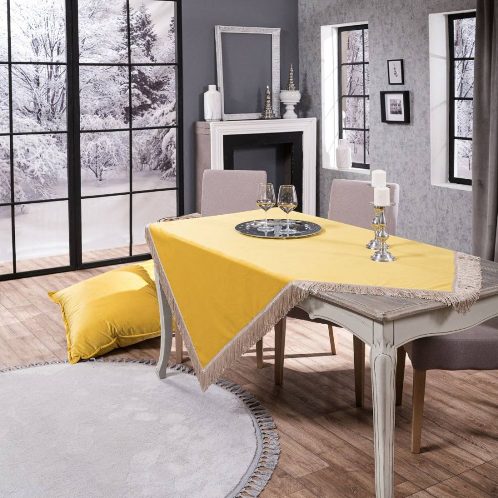Τραπεζομάντηλο Velvet 14 YELLOW