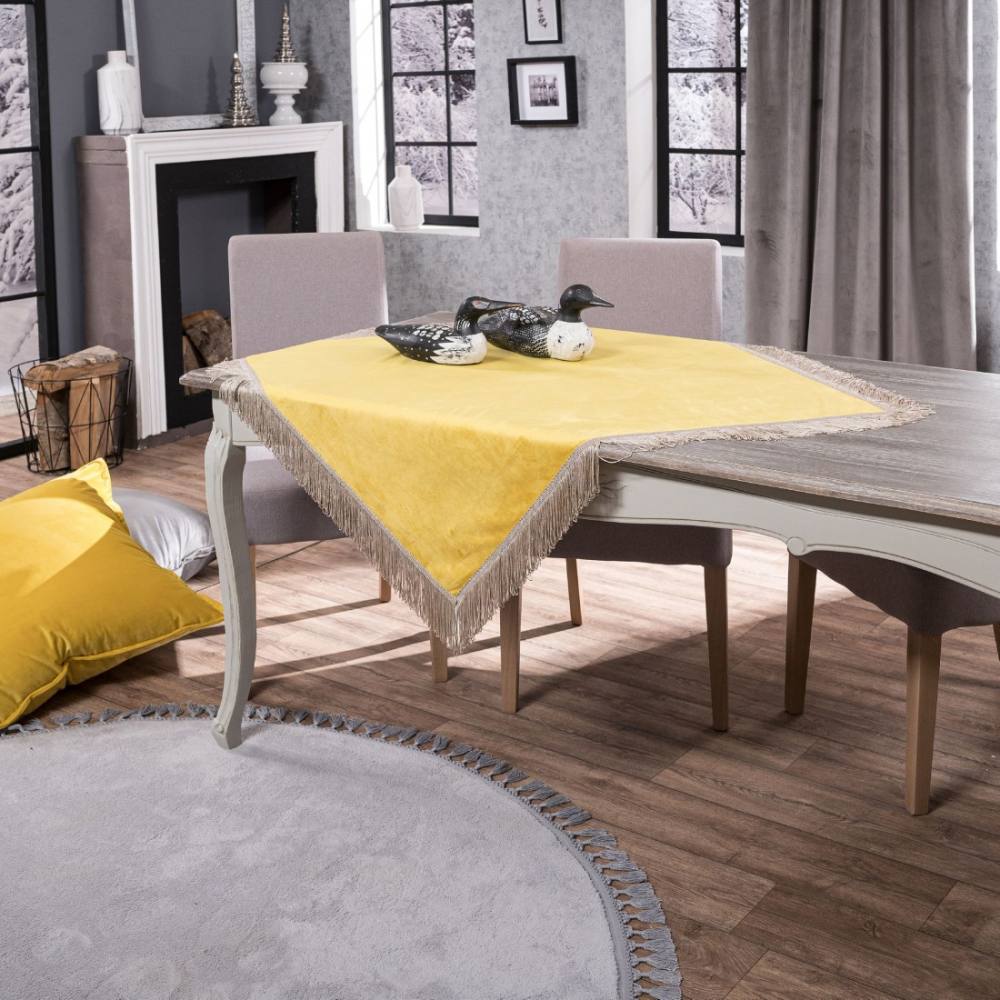 Καρέ Velvet 14 (90x90) YELLOW