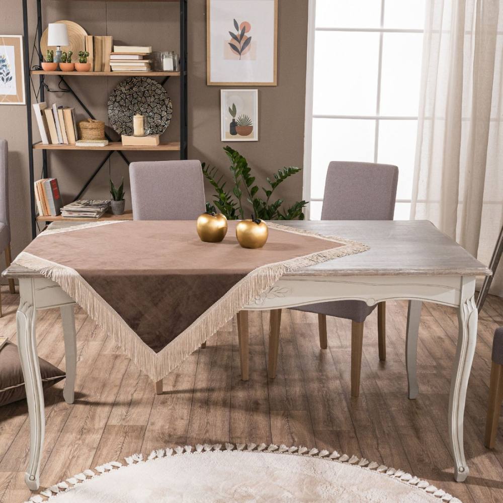 Καρέ Velvet 03 (90x90) BROWN