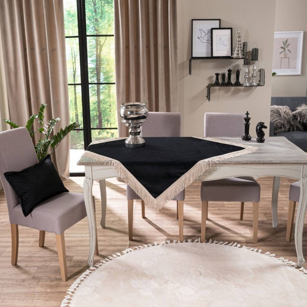 Καρέ Velvet 06 (90x90) BLACK