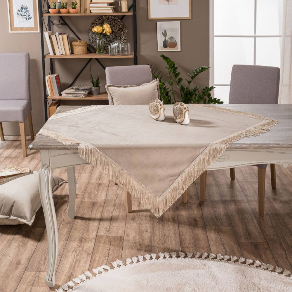 Καρέ Velvet 07 (90x90) BEIGE