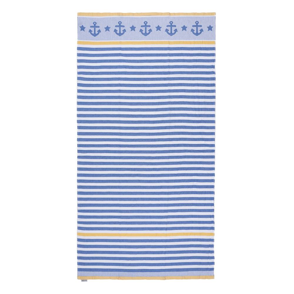 Πετσέτα θαλάσσης Art 2176 90×160 Μπλε,Κίτρινο