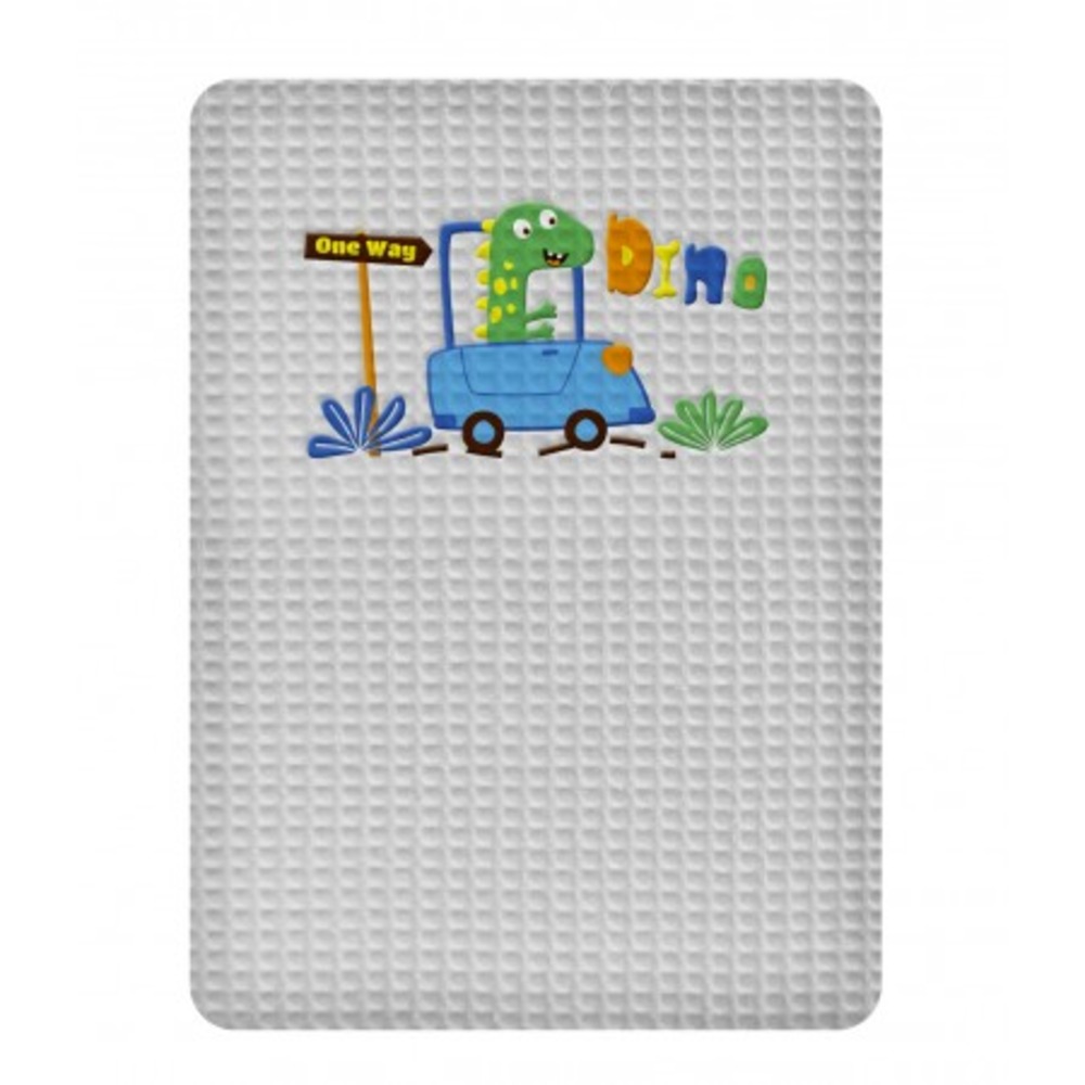 ΚΟΥΒΕΡΤΑ ΠΙΚΕ ΚΟΥΝΙΑΣ 110x140 ADAM HOME DINO GREY