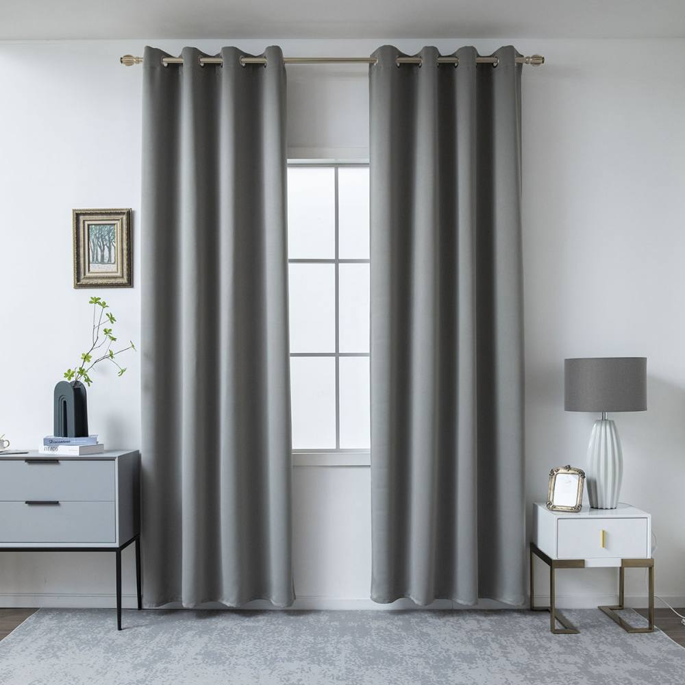 Κουρτίνα Blackout σκίασης με 8 κρίκους Art 8400 140×270 Ανθρακίτης