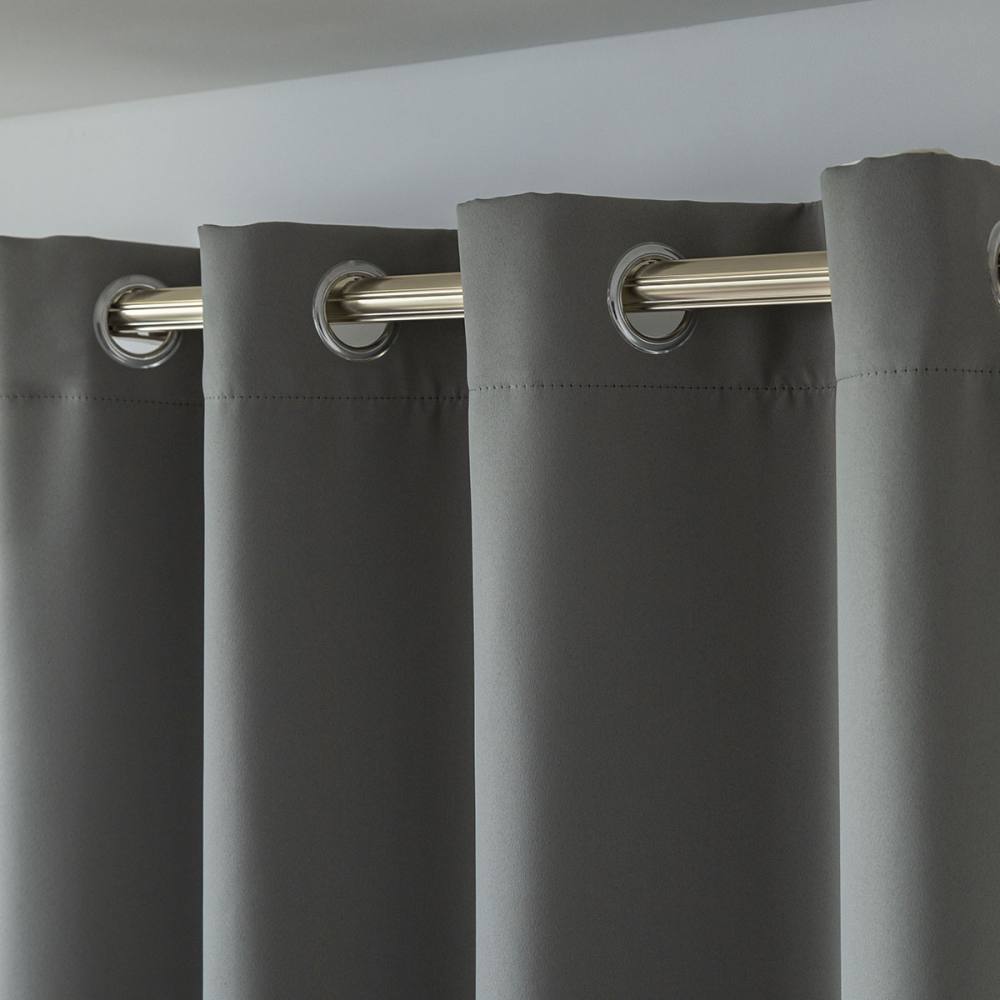 Κουρτίνα Blackout σκίασης με 8 κρίκους Art 8400 140×270 Ανθρακίτης
