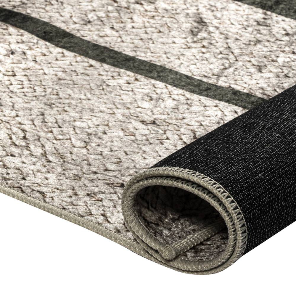 Ροτόντα 140×140 Jute Art 9130-Black Μπεζ,Μαύρο