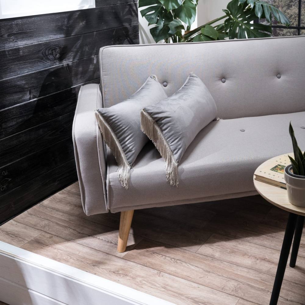 Μαξιλαροθήκη Velvet 11 Με Κρόσι (30x60cm) ΓΚΡΙ