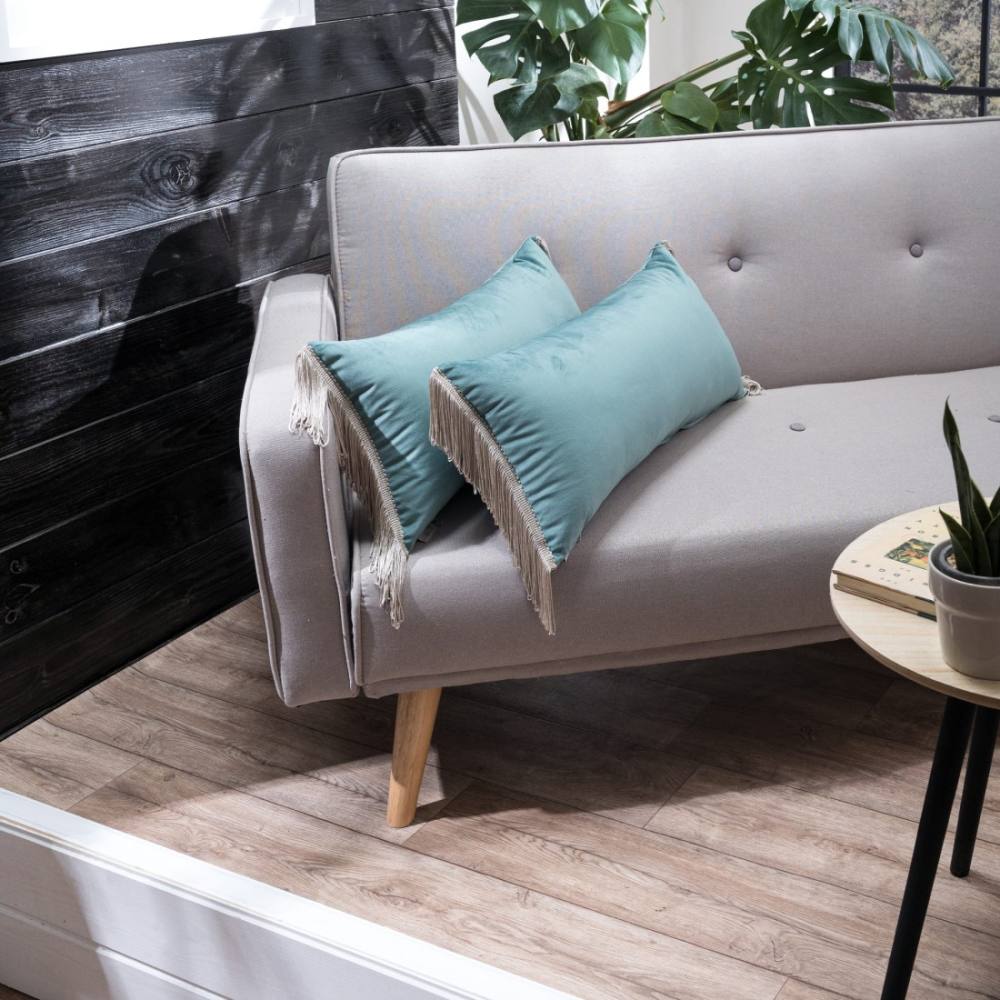 Μαξιλαροθήκη Velvet 15 Με Κρόσι (30x60cm) GREEN