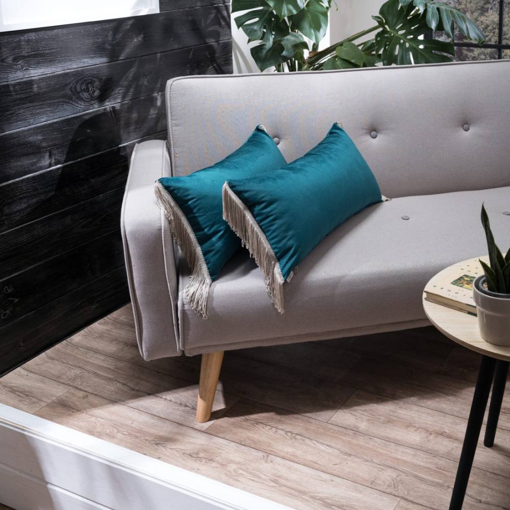 Μαξιλαροθήκη Velvet 13 Με Κρόσι (30x60cm) BLUE/GREEN