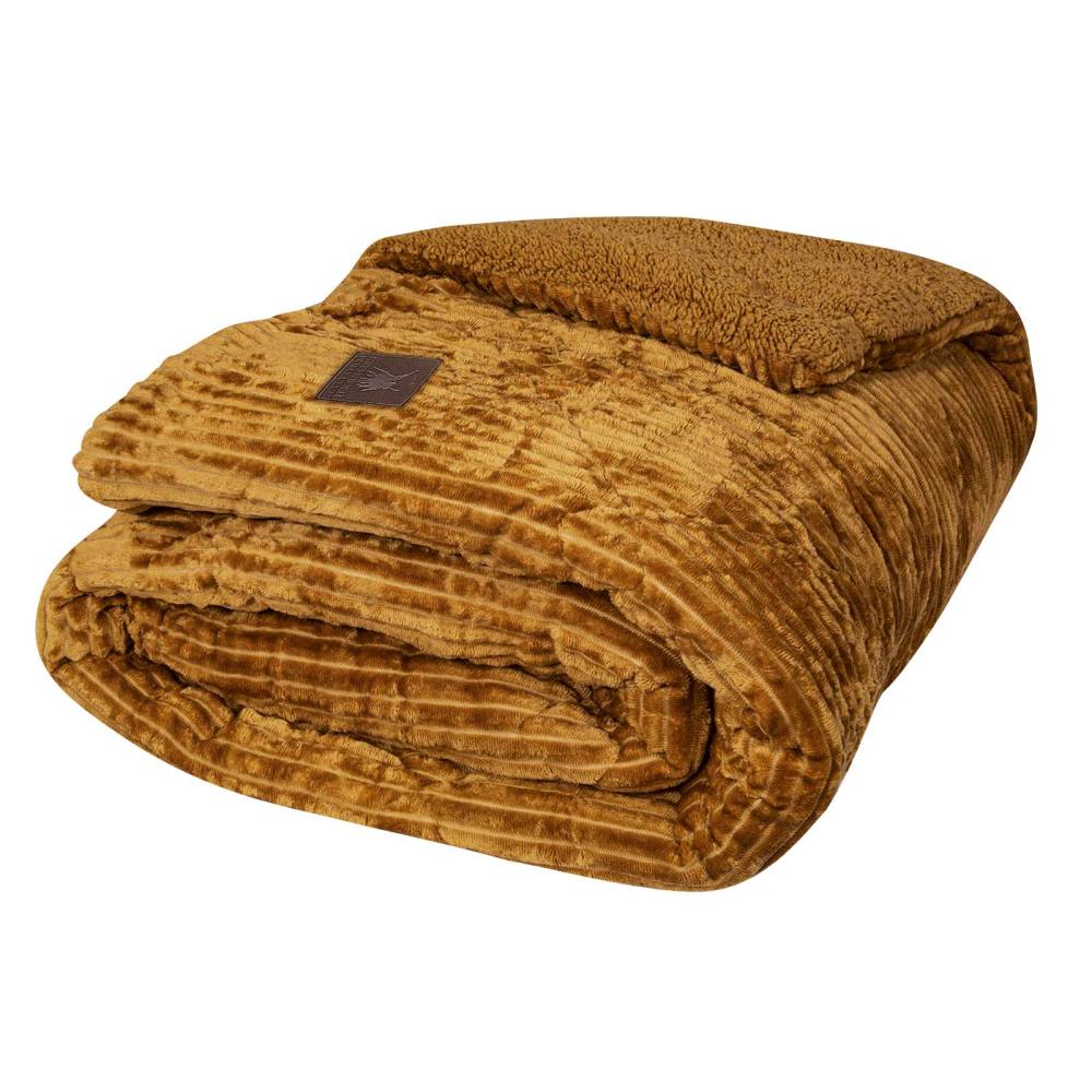 GREENWICH POLO CLUB ΚΟΥΒΕΡΤΟΠΑΠΛΩΜΑ ΥΠΕΡΔΙΠΛΟ(220x240) SHERPA 3426 Ώχρα