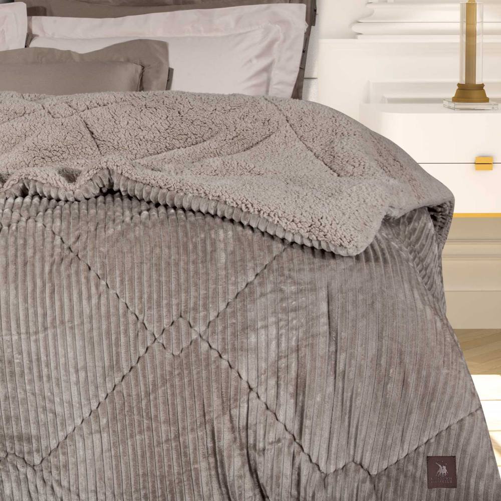GREENWICH POLO CLUB ΚΟΥΒΕΡΤΟΠΑΠΛΩΜΑ ΥΠΕΡΔΙΠΛΟ(220x240) SHERPA 3425 BEIGE
