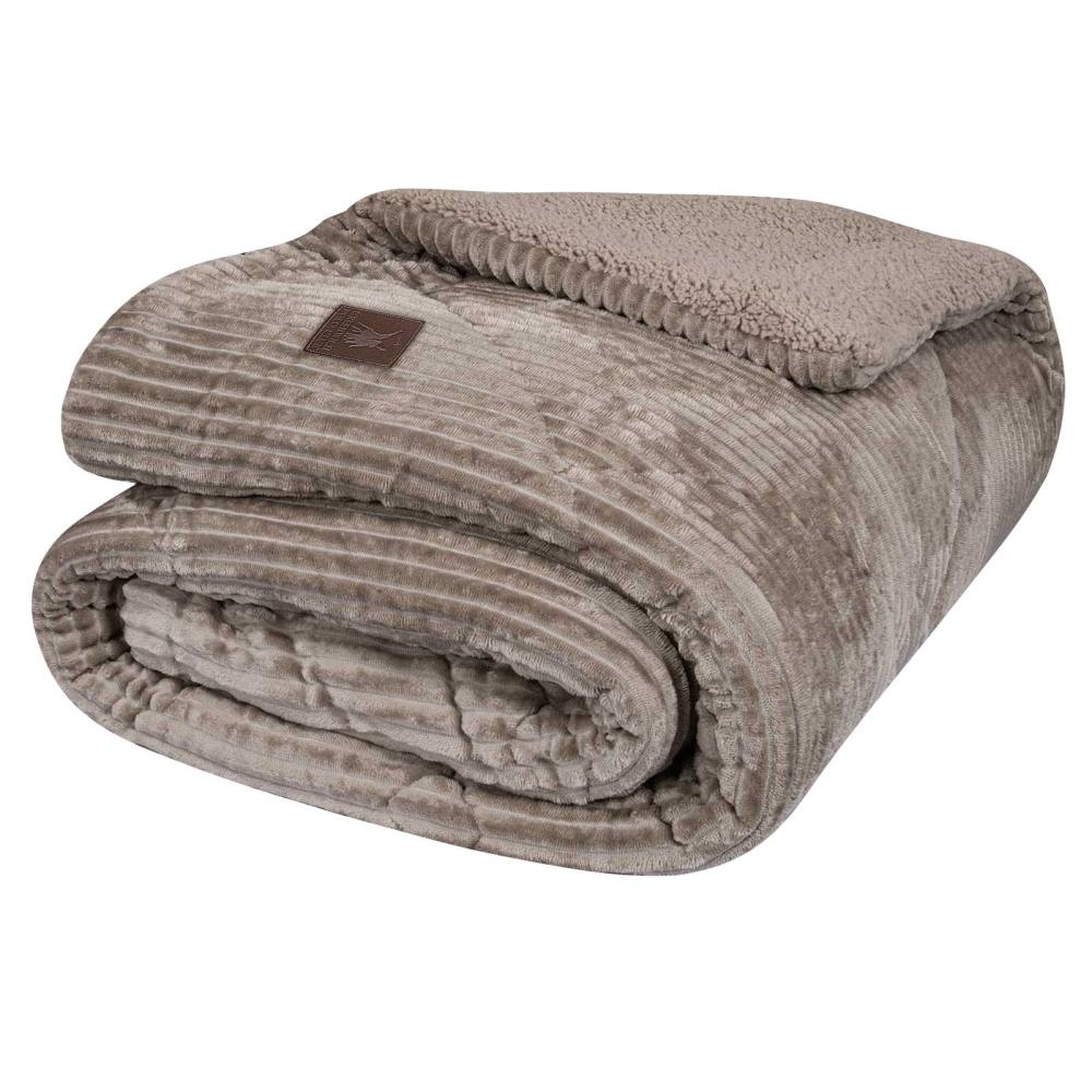 GREENWICH POLO CLUB ΚΟΥΒΕΡΤΟΠΑΠΛΩΜΑ ΥΠΕΡΔΙΠΛΟ(220x240) SHERPA 3425 BEIGE