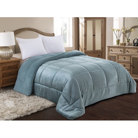 ΚΟΥΒΕΡΤΟΠΑΠΛΩΜΑ FLANNEL/SHERPA 220X240 (805) ΤΟΥΡΚΟΥΑΖ