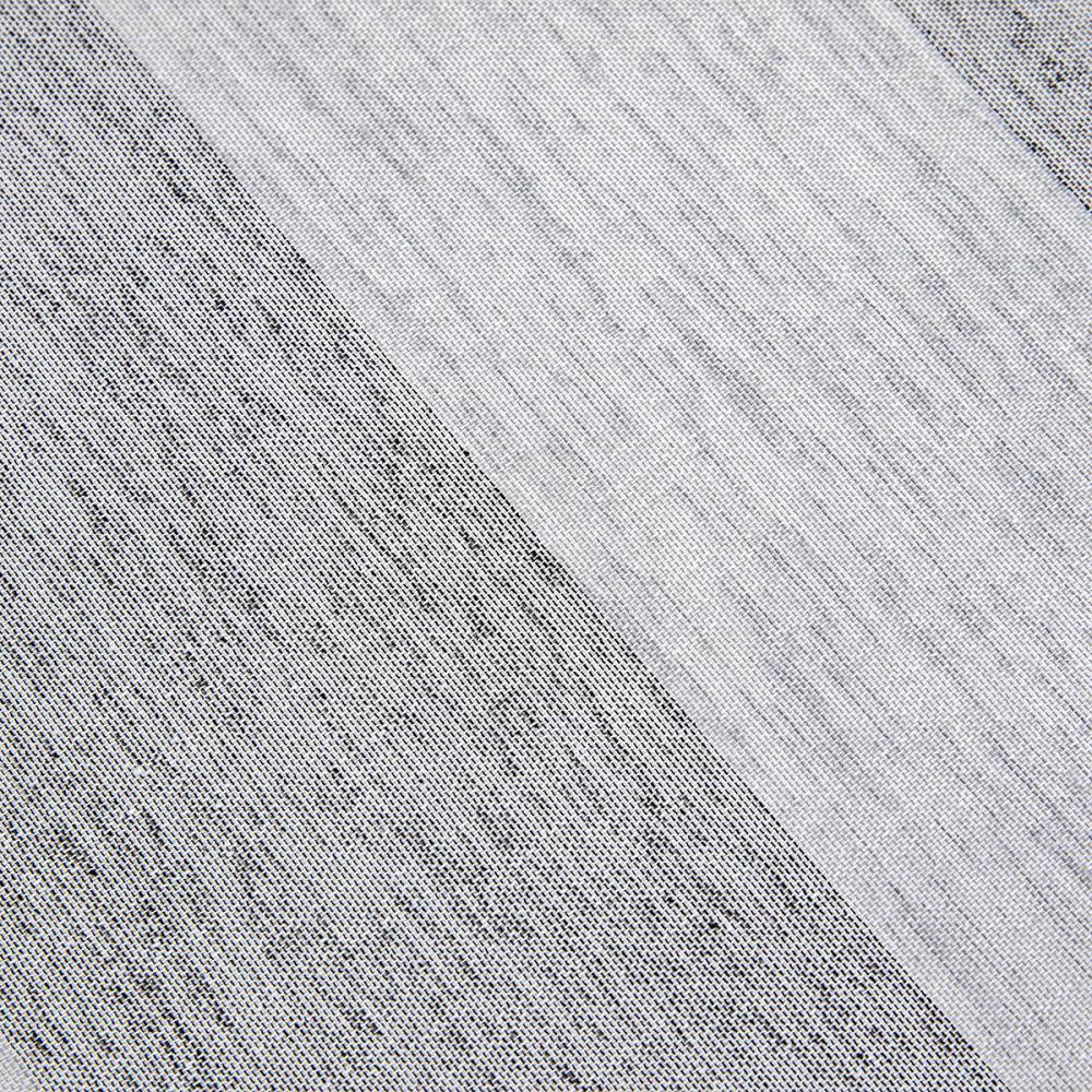 Κουρτίνα γάζα δίχρωμη με 8 μεταλλικούς κρίκους Art 8442 140×270 Γκρι