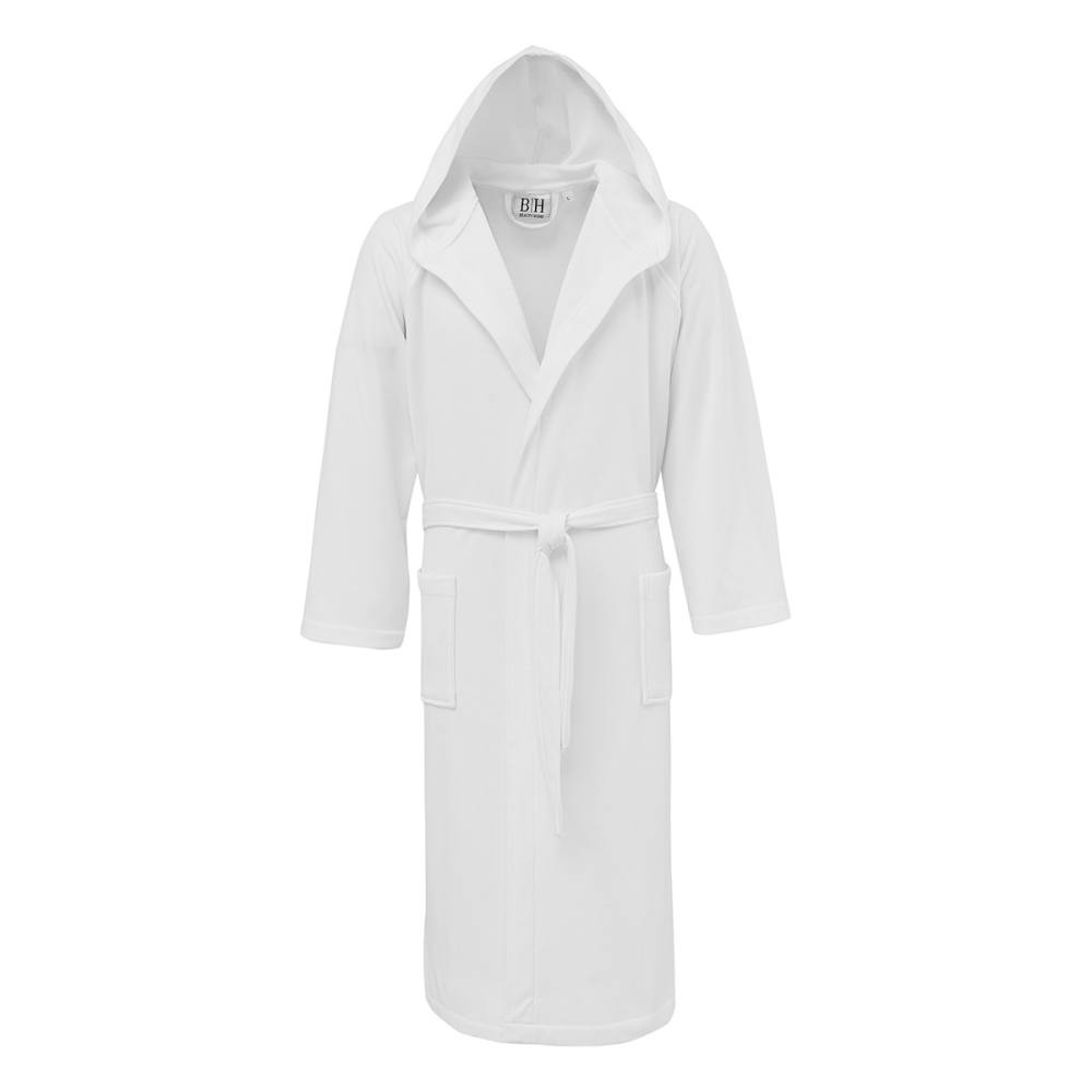 Μπουρνούζι με κουκούλα ζακαρ XLARGE 270gsm Λευκό Ε3055-ΧL