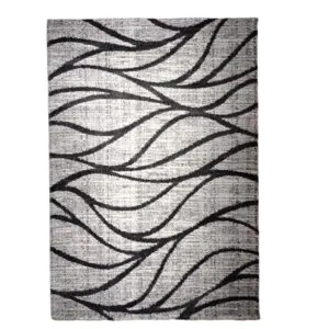Χαλί ERI 69626-ΜΑΥΡΟ-ΑΣΗΜΙ Tzikas Carpets
