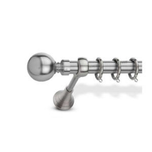 enis by domus metalliko kourtinoxylo mpala mono 160ek mpala silver 7032