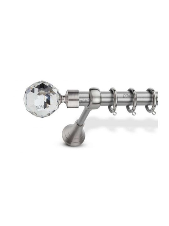 enis by domus metalliko kourtinoxylo olympos crystal diplo me sidirodromo f25mm 160ek nikel mat
