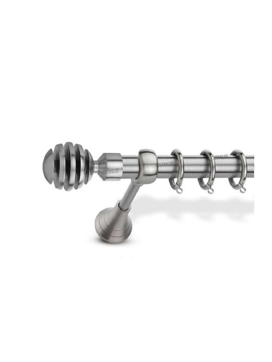 enis by domus metalliko kourtinoxylo pindos mono 160ek pindos silver 7029
