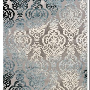 Χαλί VINTAGE 23014-ΓΚΡΙ-ΜΠΛΕ Tzikas Carpets