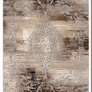 Χαλί VINTAGE 23336-ΚΑΦΕ-ΓΚΡΙ Tzikas Carpets