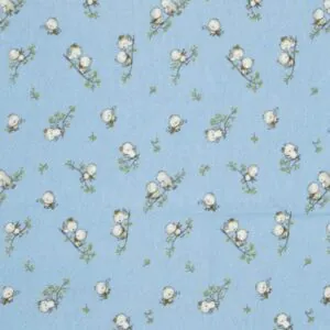 ΣΕΝΤΟΝΑΚΙ ΛΙΚΝΟΥ bebe Birds 14 80Χ110 Sky blue Flannel cotton 100%