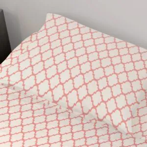 ΜΑΞΙΛΑΡΟΘΗΚΗ ΕΜΠΡΙΜΕ Windows 161 50X70 White-Coral Cotton 100%
