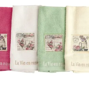 ΠΕΤΣΕΤΑ ΣΕΤ 3 τεμ VINTAGE 01 30X50,50X90,70X140 ΡΟΖ Cotton 100%