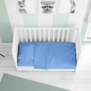 ΣΕΝΤΟΝΙΑ ΣΕΤ 3 τεμ bebe Solid 498 120Χ160 Sky blue Cotton 100%