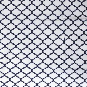 ΠΑΝΑ ΧΑΣΕΣ bebe Windows 176 80X80 White-Dark blue Cotton 100%
