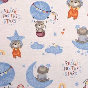 ΣΕΝΤΟΝΑΚΙ ΛΙΚΝΟΥ bebe Reach the stars 191 80Χ110 Sky blue Cotton 100%