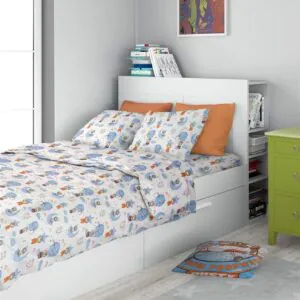 ΣΕΝΤΟΝΙΑ ΕΜΠΡΙΜΕ ΣΕΤ 2 τεμ kids Reach the stars 191 160Χ240 Sky blue Cotton 100%