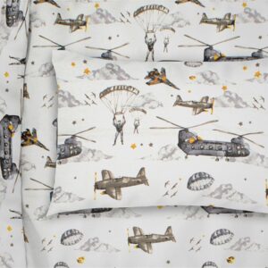 ΜΑΞΙΛΑΡΟΘΗΚΗ ΕΜΠΡΙΜΕ kids Airforce 195 50X70 White-Grey Cotton 100%