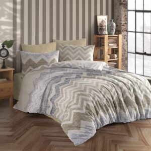 ΣΕΝΤΟΝΙΑ ΕΜΠΡΙΜΕ ΣΕΤ 4 τεμ Αθηνά 406 220X240 Beige Cott/Pol 70/30