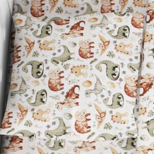 ΜΑΞΙΛΑΡΟΘΗΚΗ ΕΜΠΡΙΜΕ bebe Dinosaur 515 35X45 Beige 100% Cotton