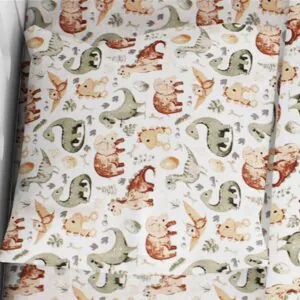 ΜΑΞΙΛΑΡΟΘΗΚΗ ΕΜΠΡΙΜΕ bebe Dinosaur 515 35X45 Beige 100% Cotton